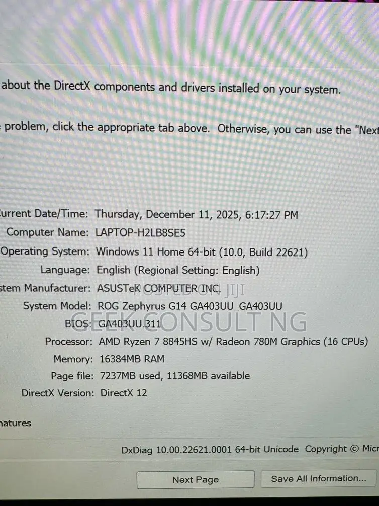 Laptop Asus ROG Zephyrus G14 16GB AMD Ryzen 7 SSD 1T