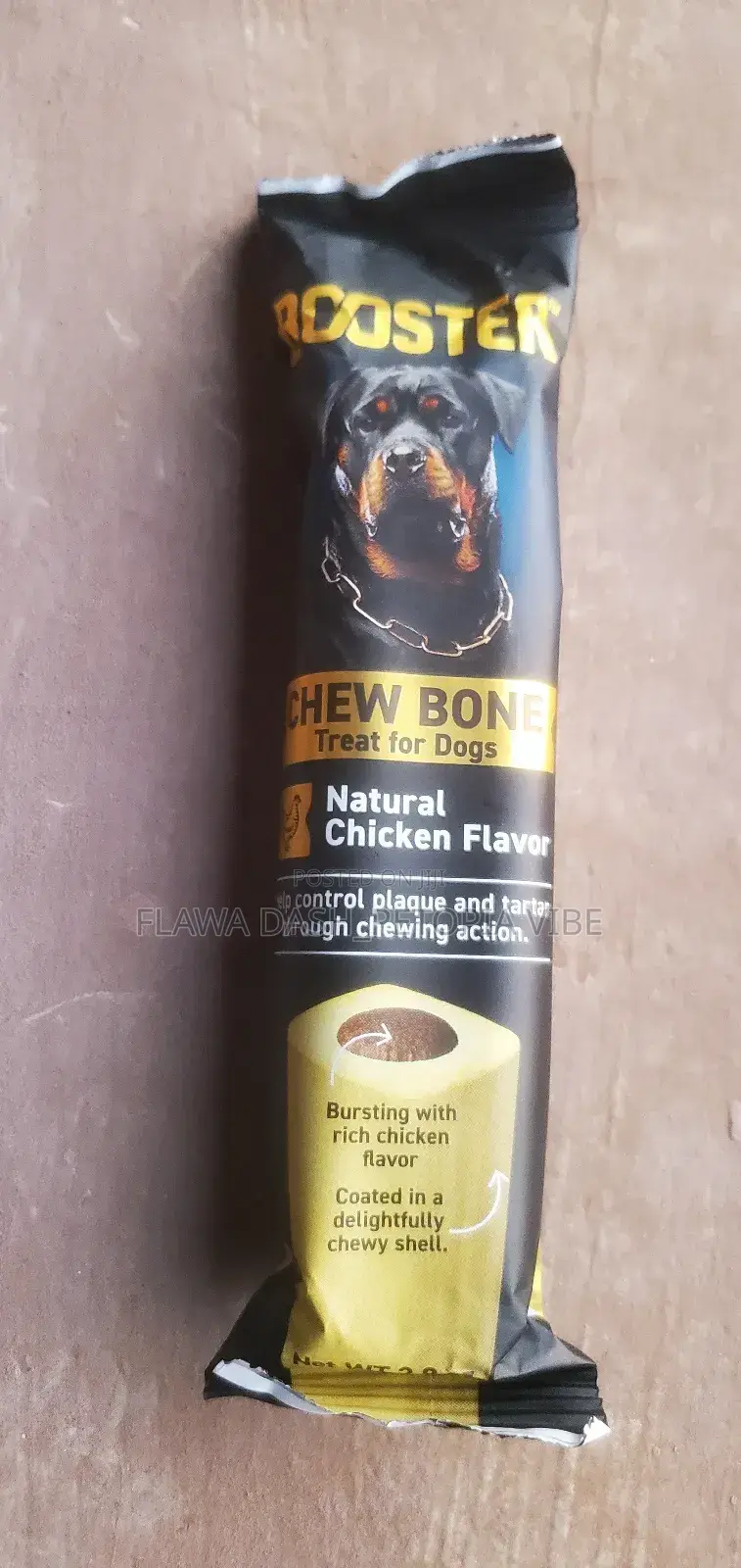 Booster Chew Bone Toy Dog Treat Snacks With Natural Chicken Flavor