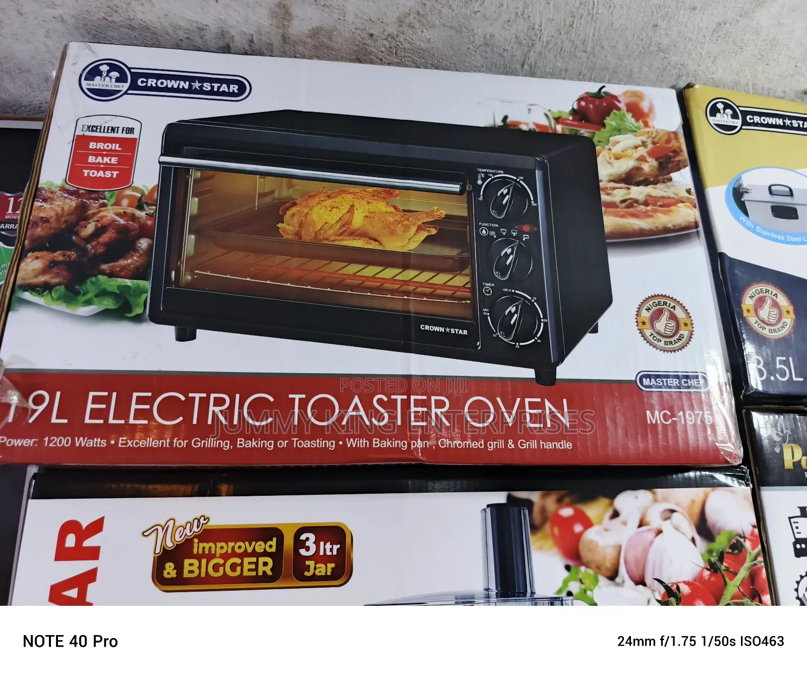 Century 20l Electric Oven +Toaster + Grill Baker -Black
