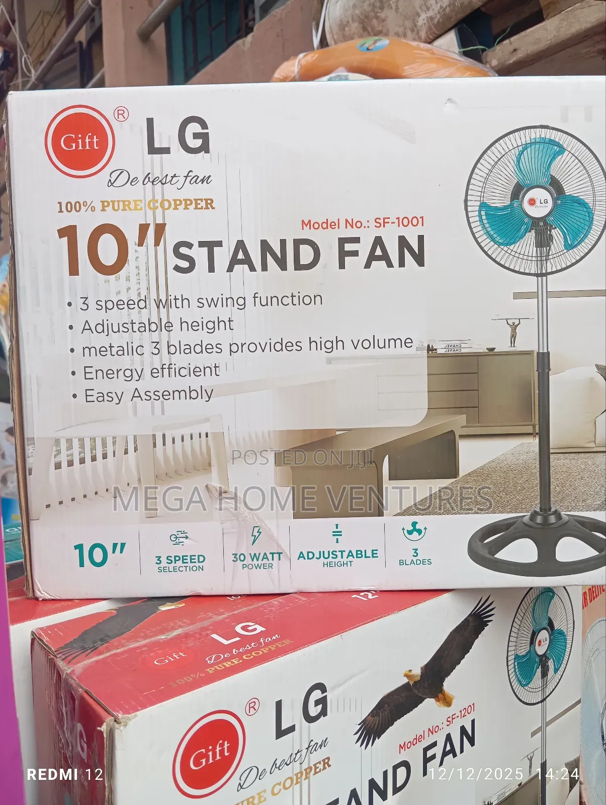 10" L.G Stand Fan