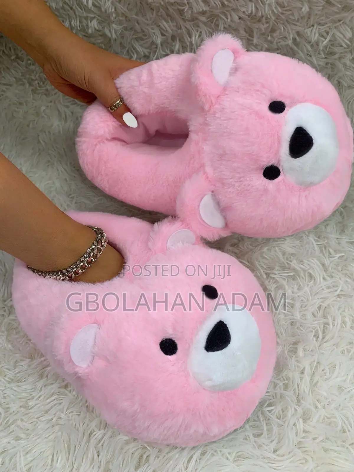 Women Household Teddy Bear Fully Covered Plush Slippers