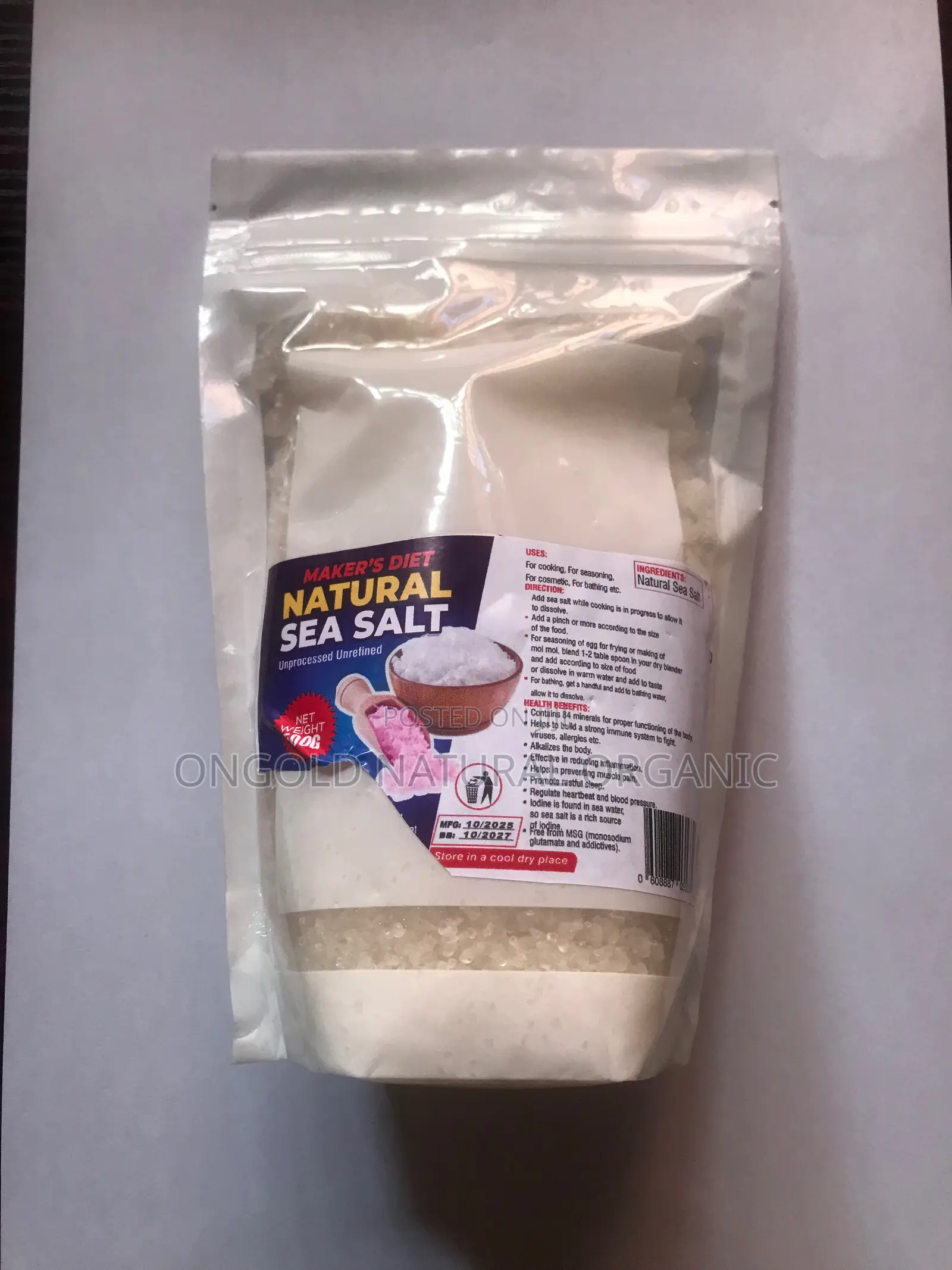 Maker’S Diet Natural Sea Sallt