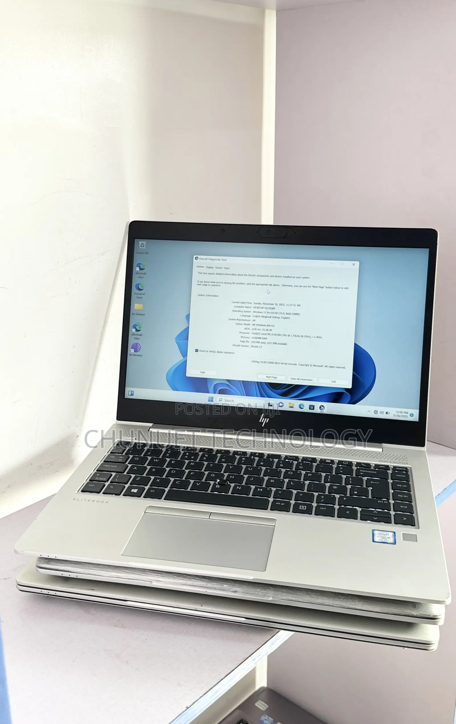 Laptop HP EliteBook 840 G5 16GB Intel Core i5 SSD 256GB