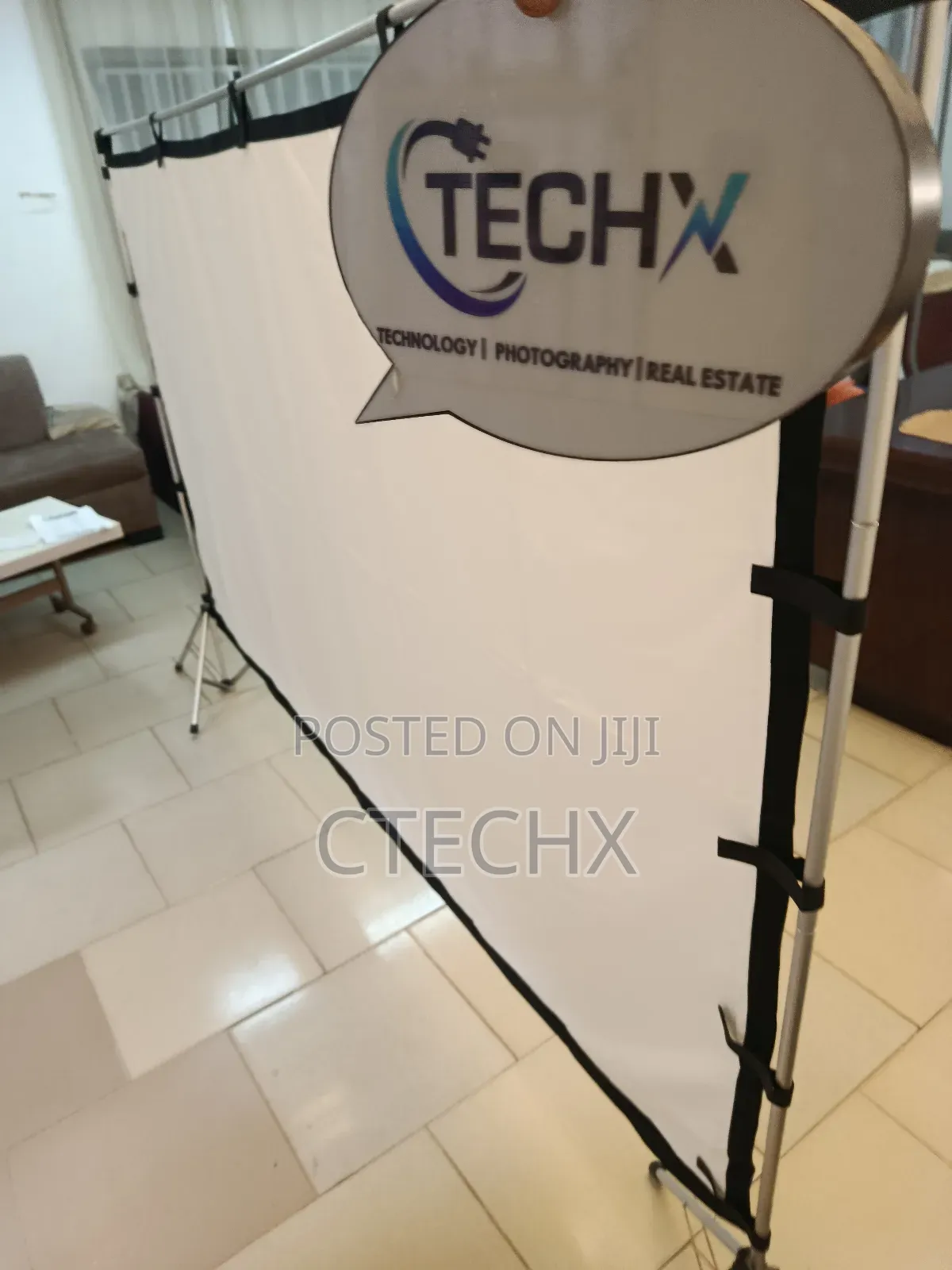 100 Inch Projection Screen With Stand 16:9 Hd Rear Front