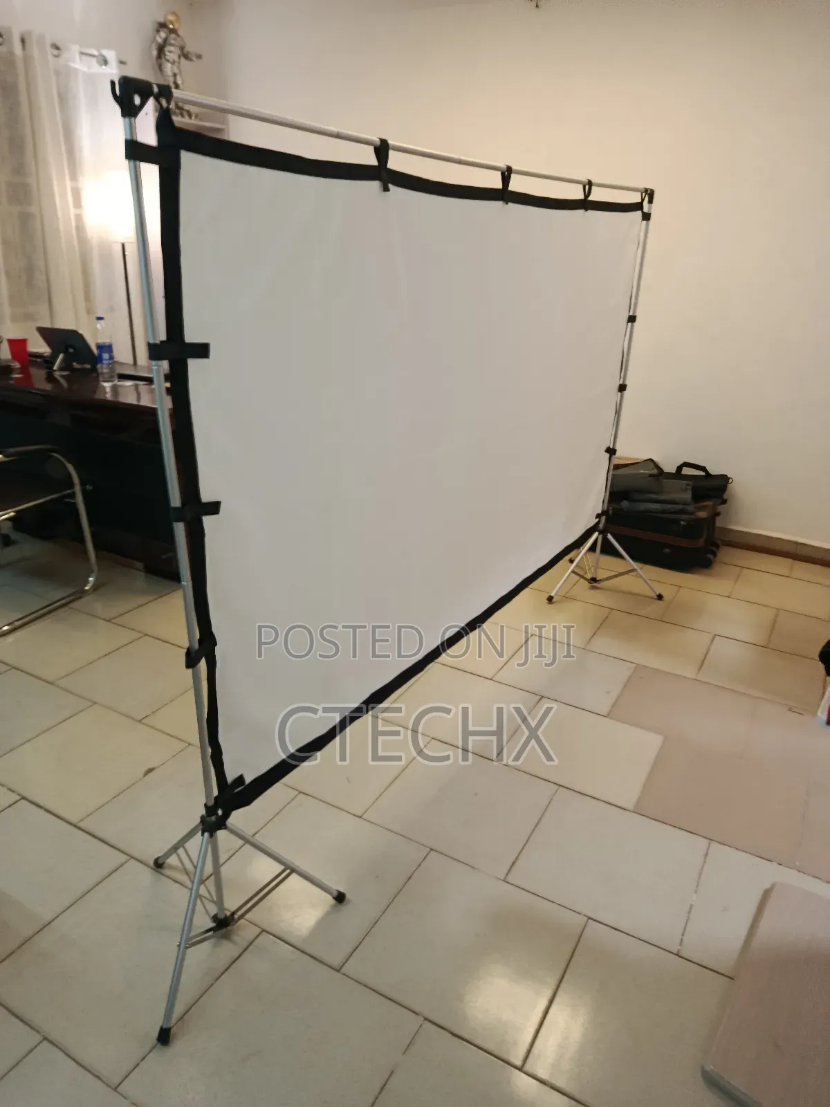 100 Inch Projection Screen With Stand 16:9 Hd Rear Front