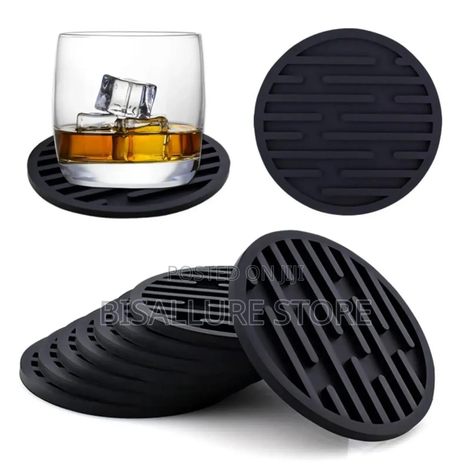 Non Slip Cup Coasters - 6 Pieces