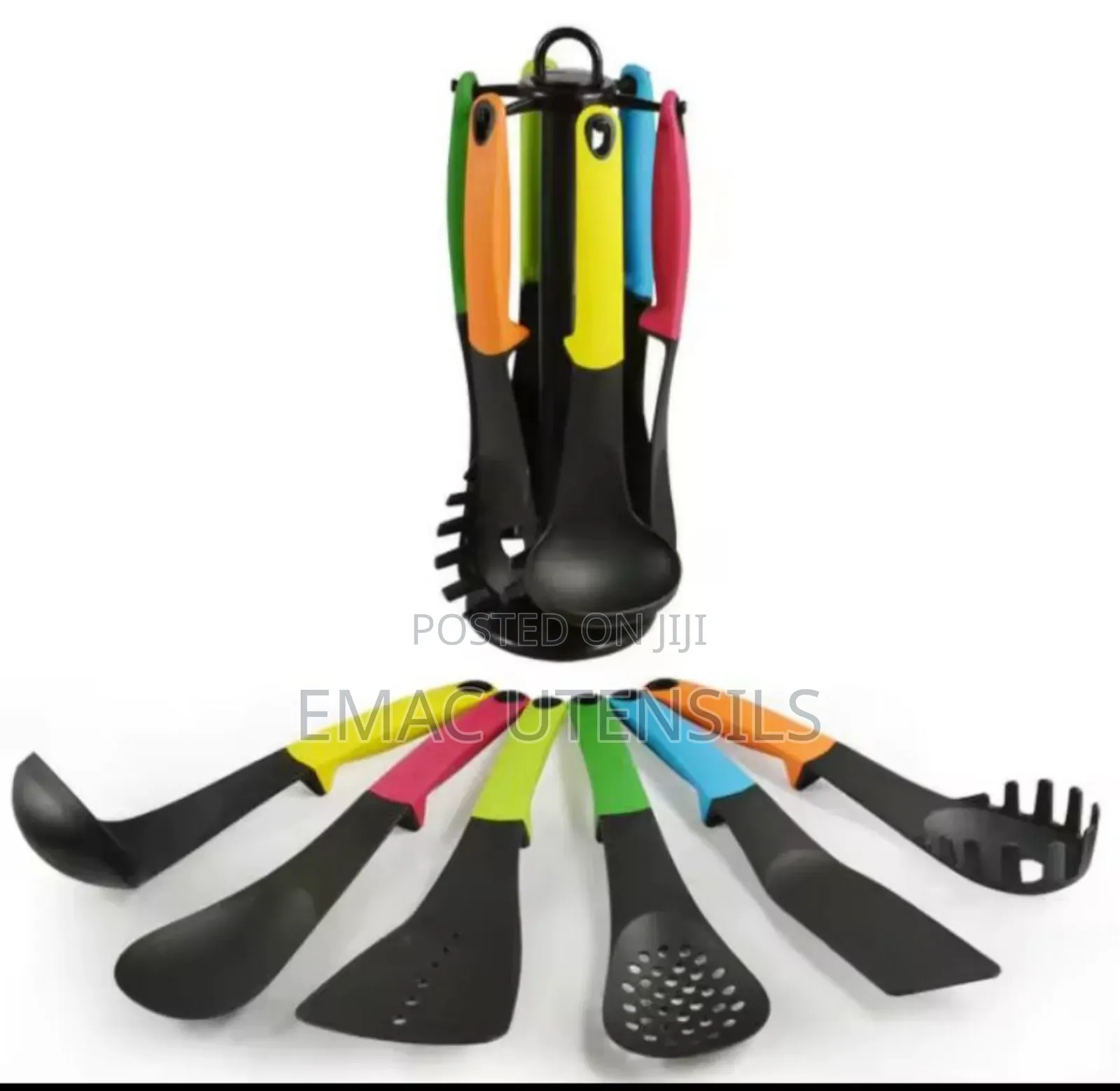 6pcs Non-Stick Colourful Cooking Spoon Set