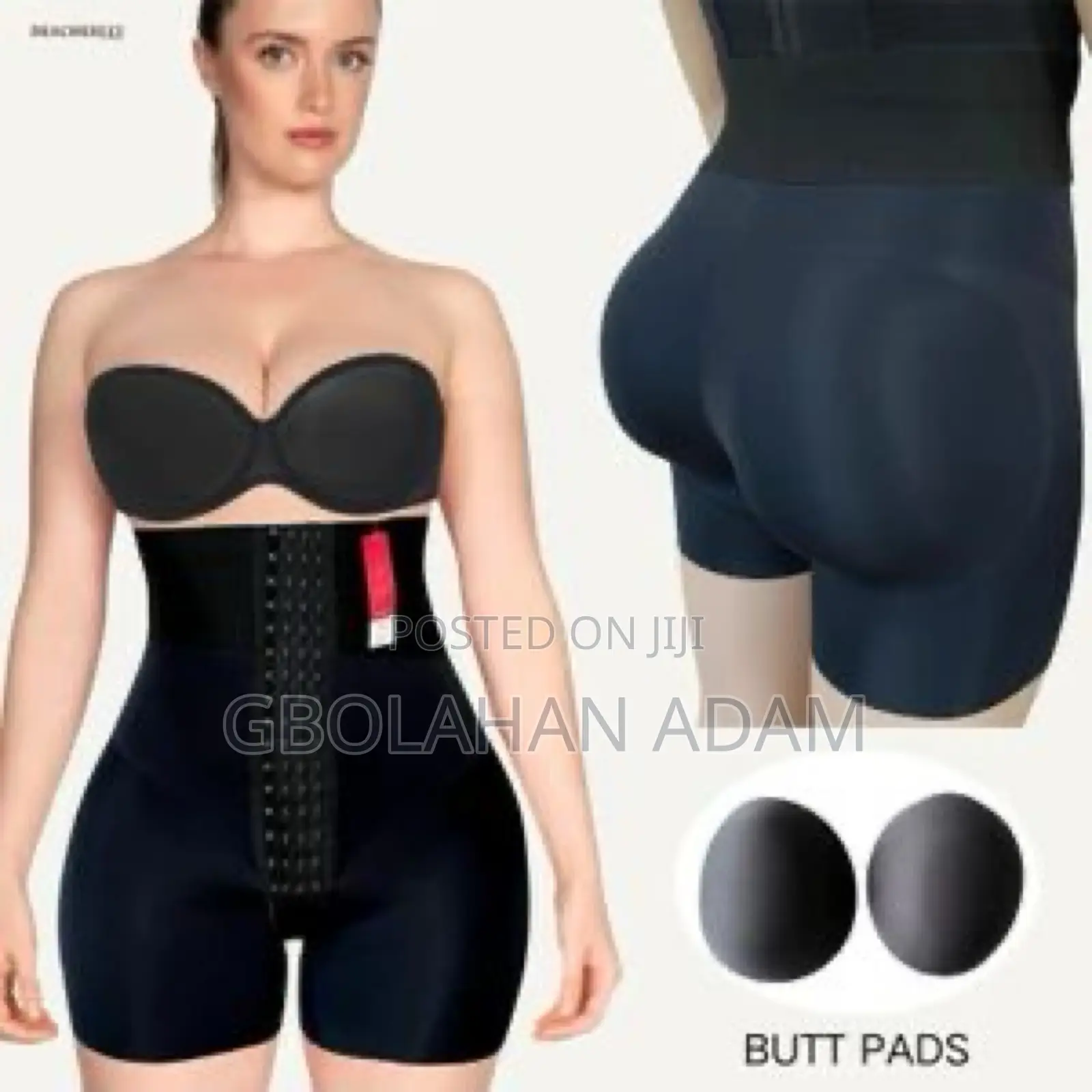 2in1 Tummy Tuck Round Booty Boosters Padded Bikers Removable Pads Bbl