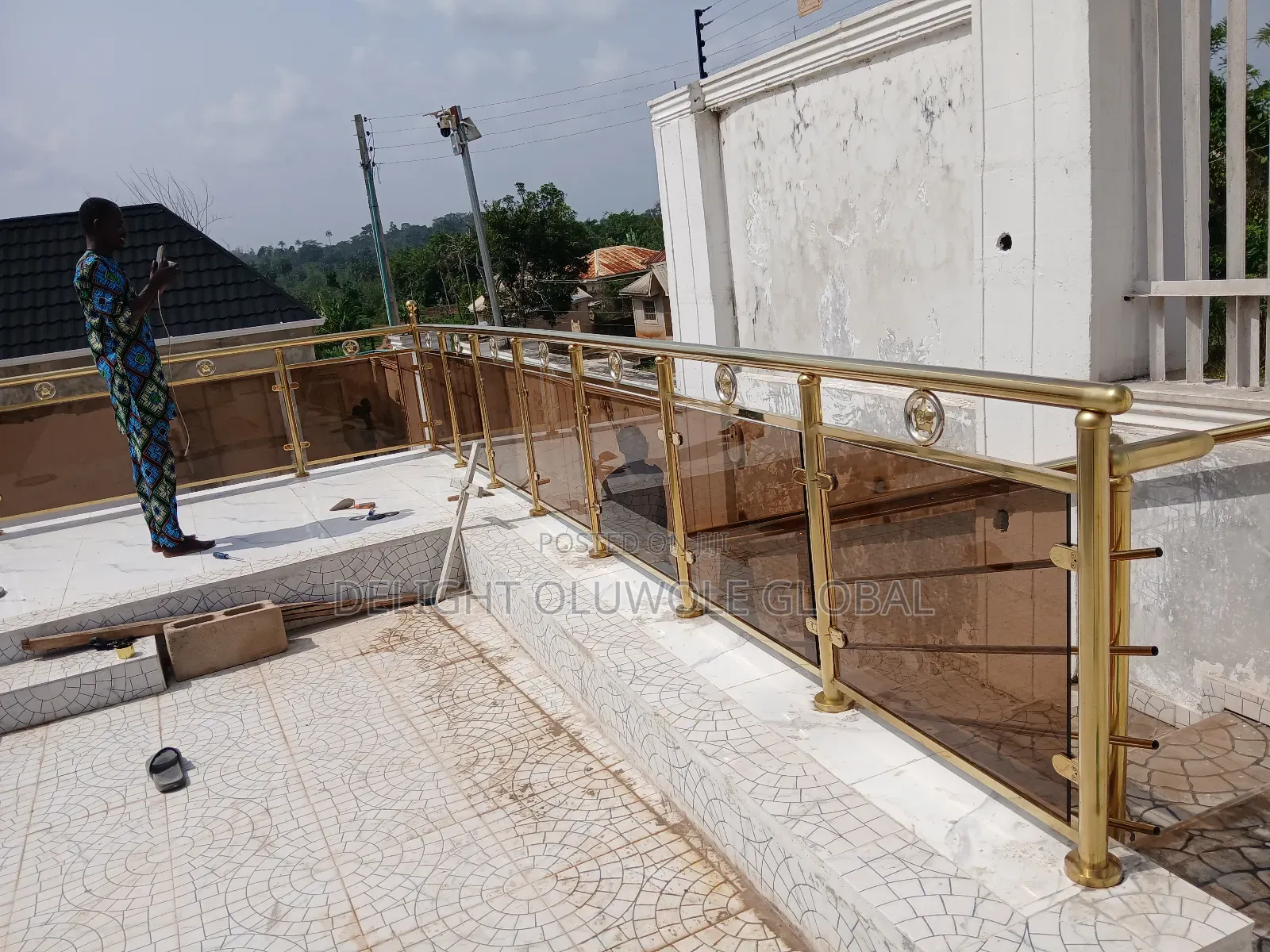 Gold Handrails