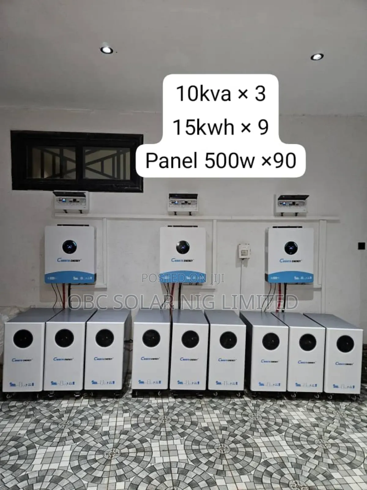 Powerful Home and Industrial 135kilowatts Complete Solar Instalation