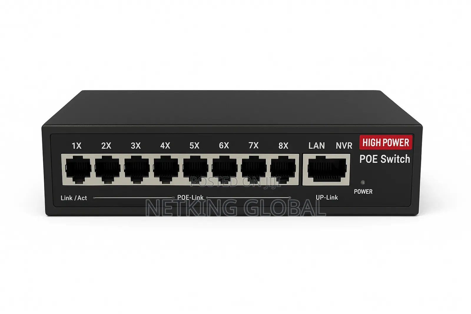 Smart Poe Switch – High Power (8-Port + Uplink)