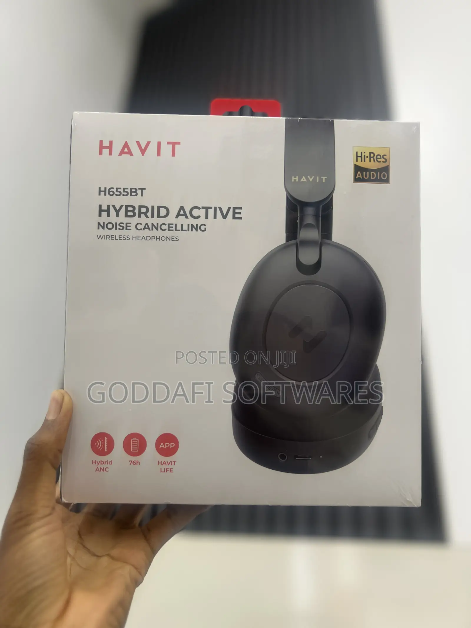 Havit H655bt Hi-Res Anc Wireless Headphones | Goddafi Stores