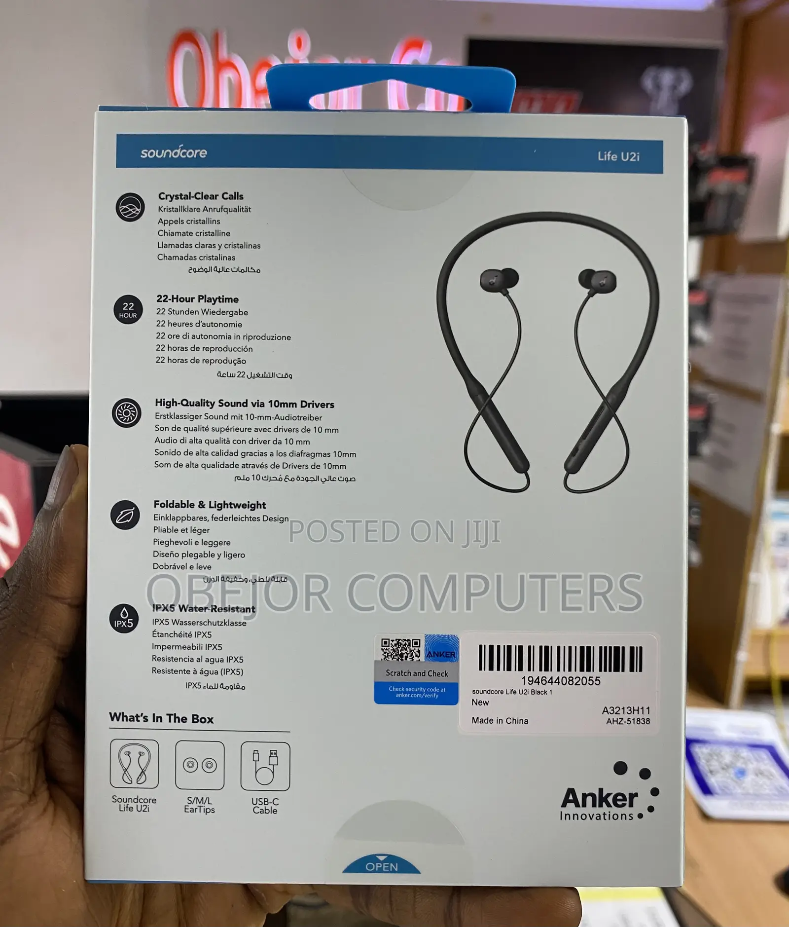 Soundcore by Anker Life U2i Wireless Neckband Headphones
