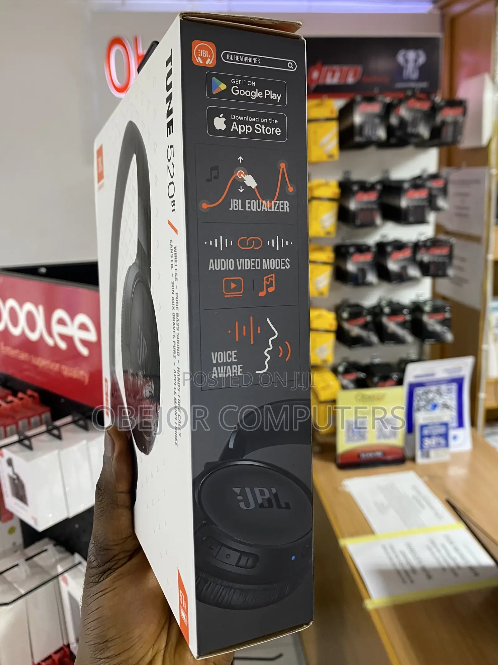 JBL Tune 520bt Wireless on-Ear Headphones With JBL Pure Bass Sound Bt5