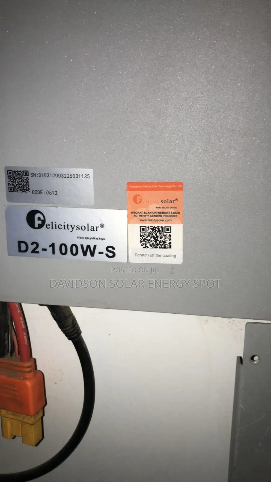 D2 100watt All in One Felicity Solar Street Light