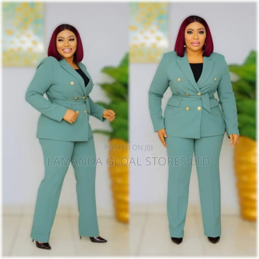 Ladies Green Office Wear