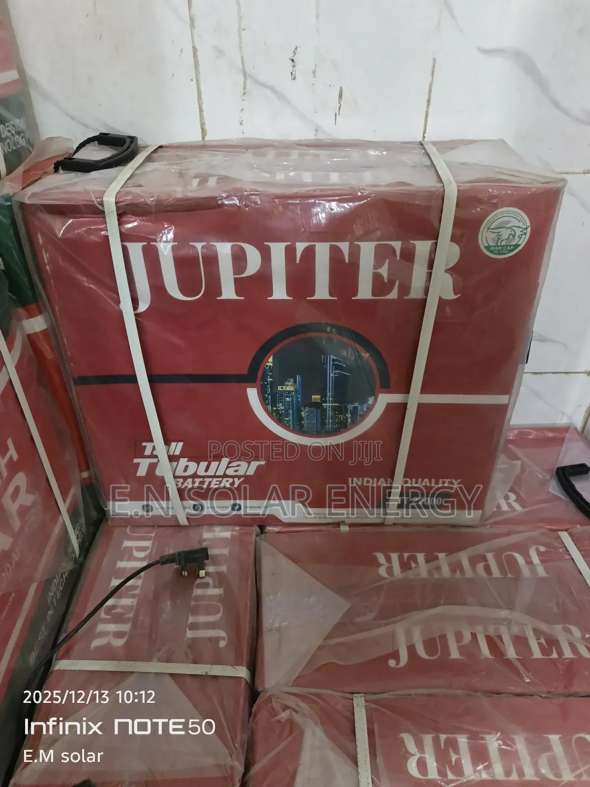 Solar 220ah Jupiter Indian Product Tall Tubular Battery Available