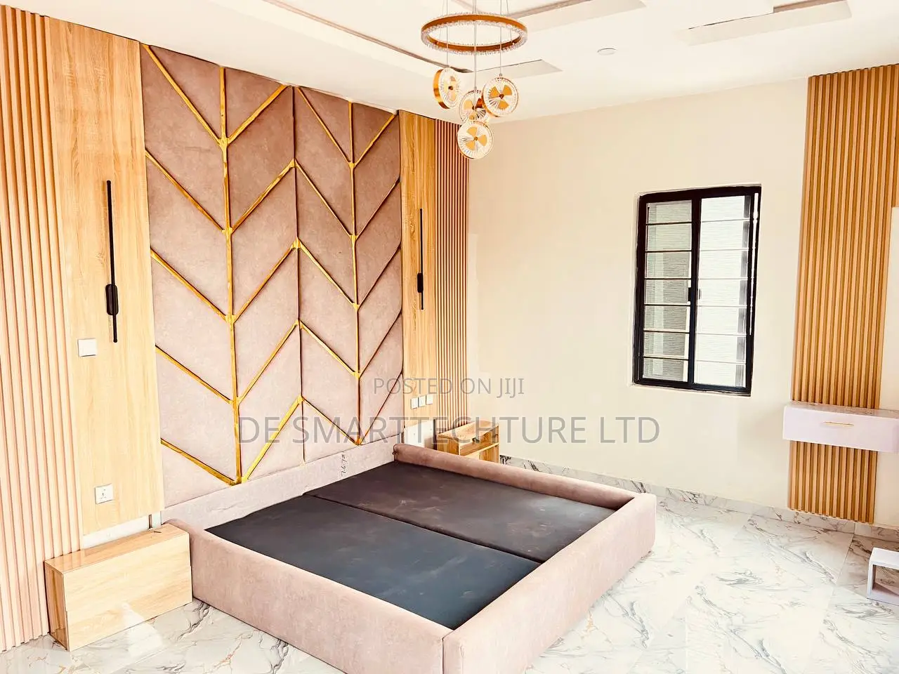 Luxury Bedframe With Padded Wall Panel – Custom Interior Design