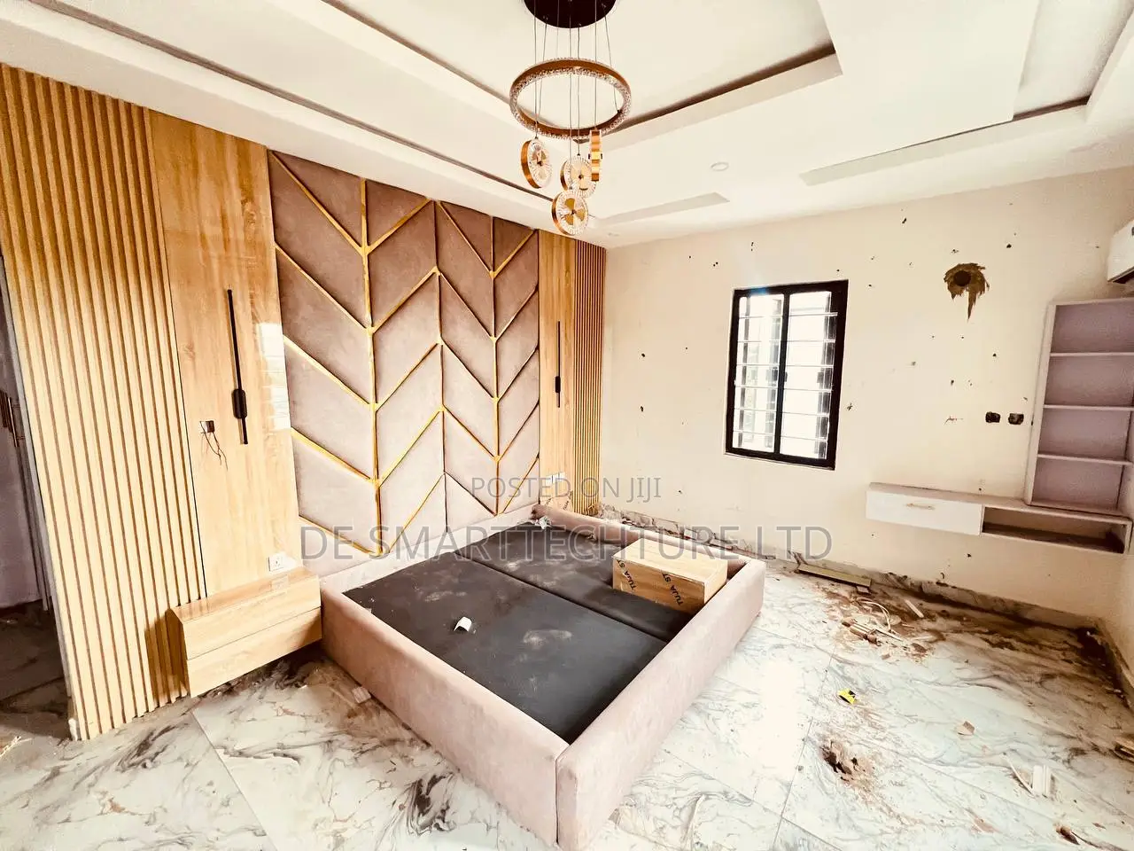 Luxury Bedframe With Padded Wall Panel – Custom Interior Design