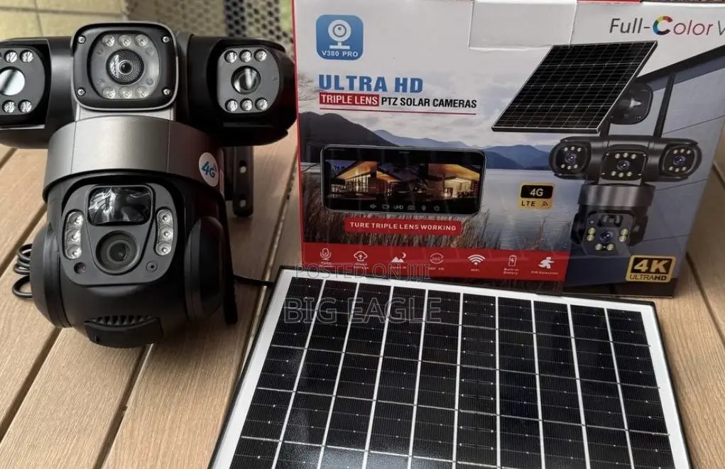 Originalv380 Pro 3 Lens 4g Solar Camera 5mp