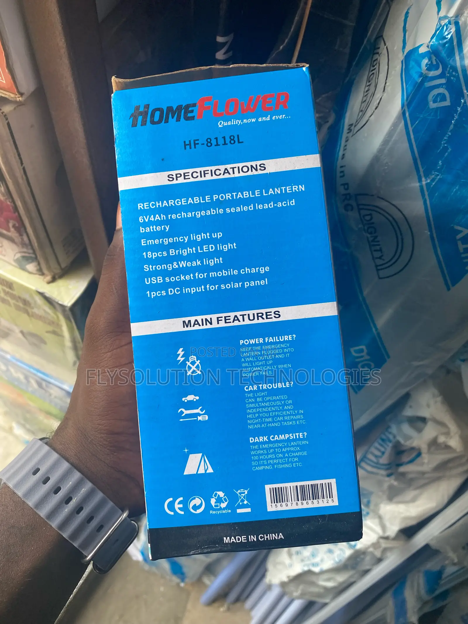 Homeflower Portable Hf-8118l Rechargeable Led Lantern