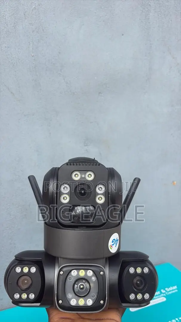 V380 8mp Triple Lens PTZ Solar Camera
