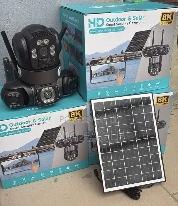 V380-4g-3 Lens, 9mp, PTZ Solar Powered CCTV Camera