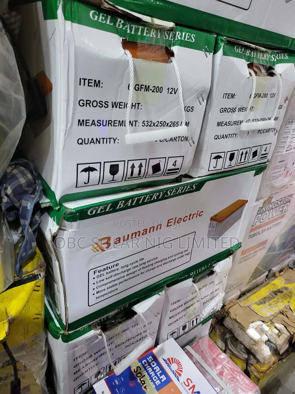 Original Baumann Solar Battery 200ah 12v