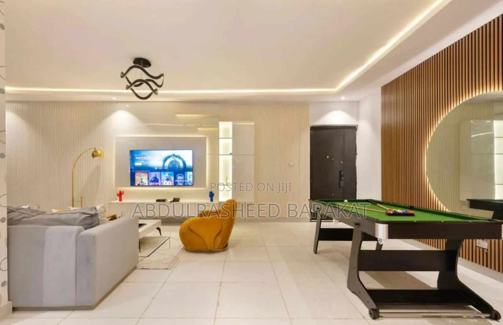 Beautiful and Luxury 2bedroom With Rooftop Pool, Snooker, Gym