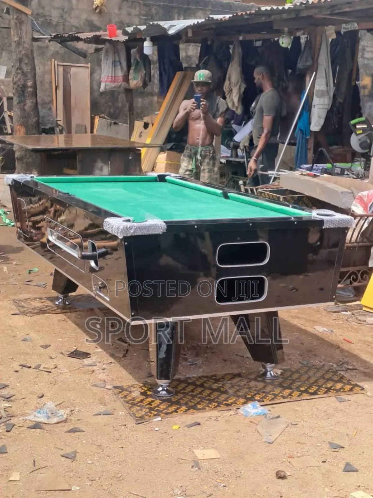 Black Body Marble Snooker With Accessories