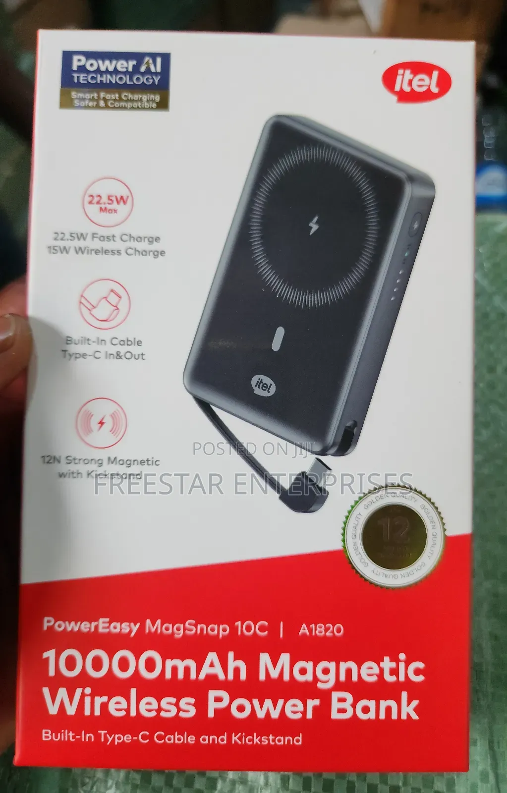 Itel 10000mah Magnetic Power Bank. Itel Magsafe Power Bank.