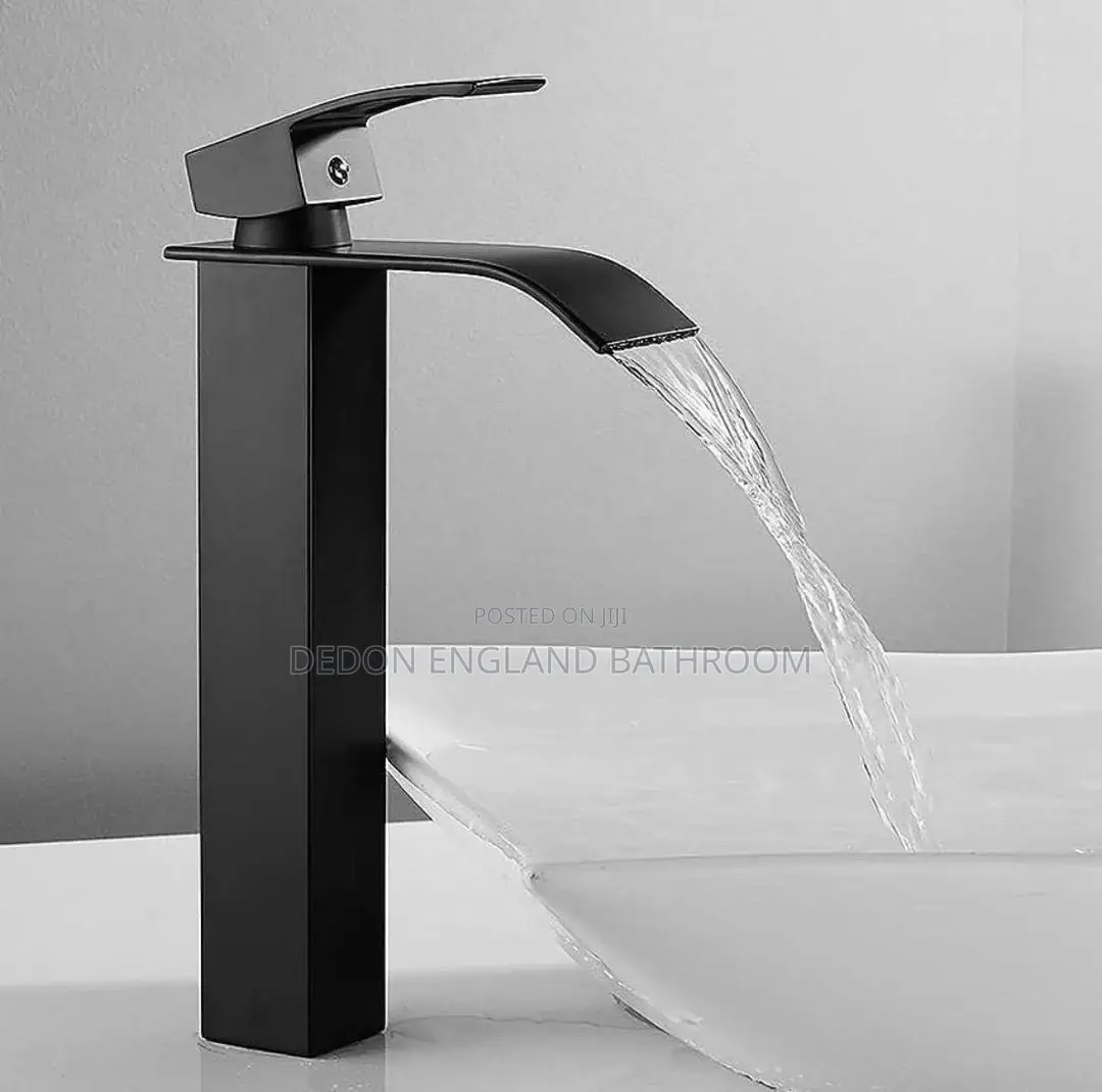 Black Waterfall Mixer Tap