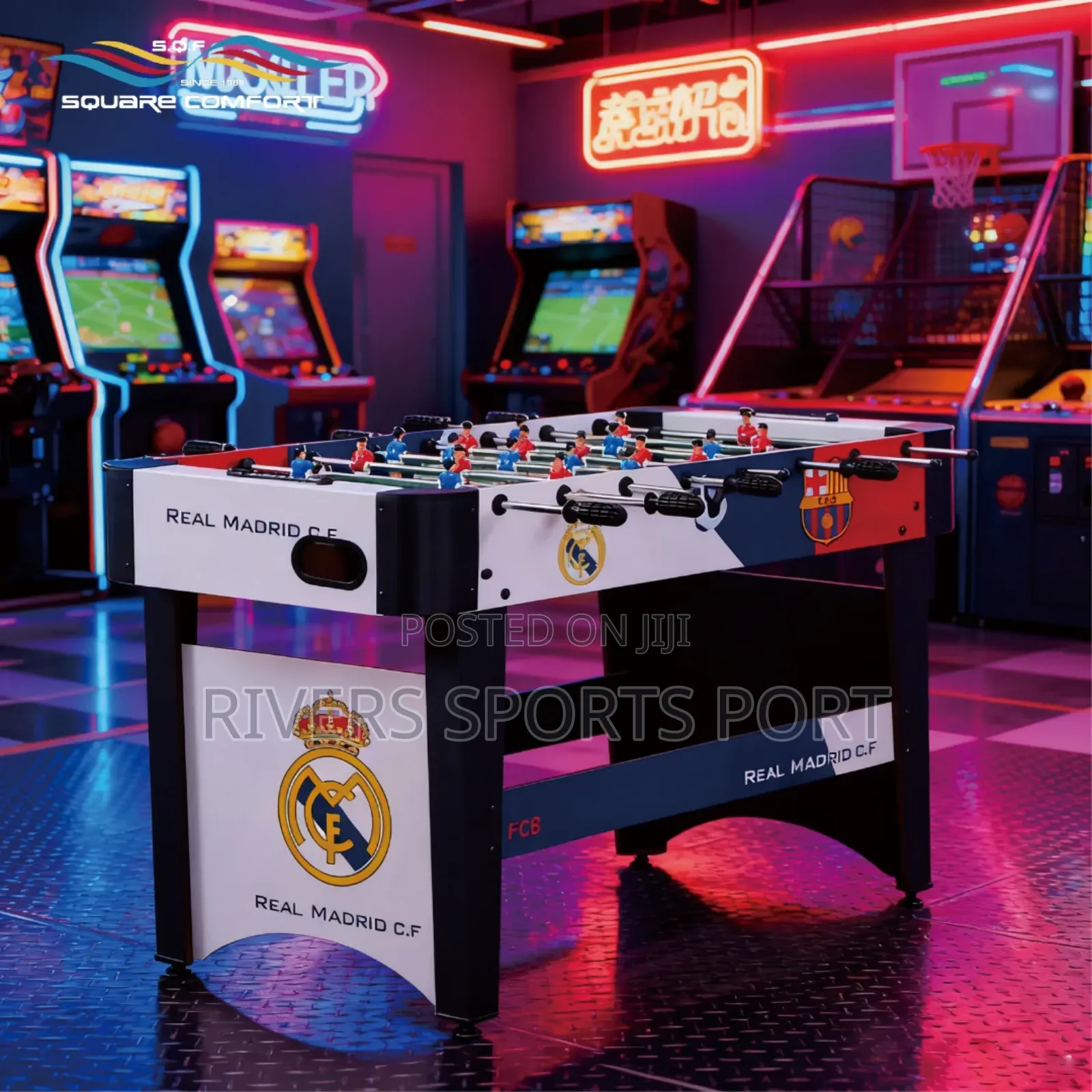 4ft Table Soccer With Complete Accessories Standard Soccer Table