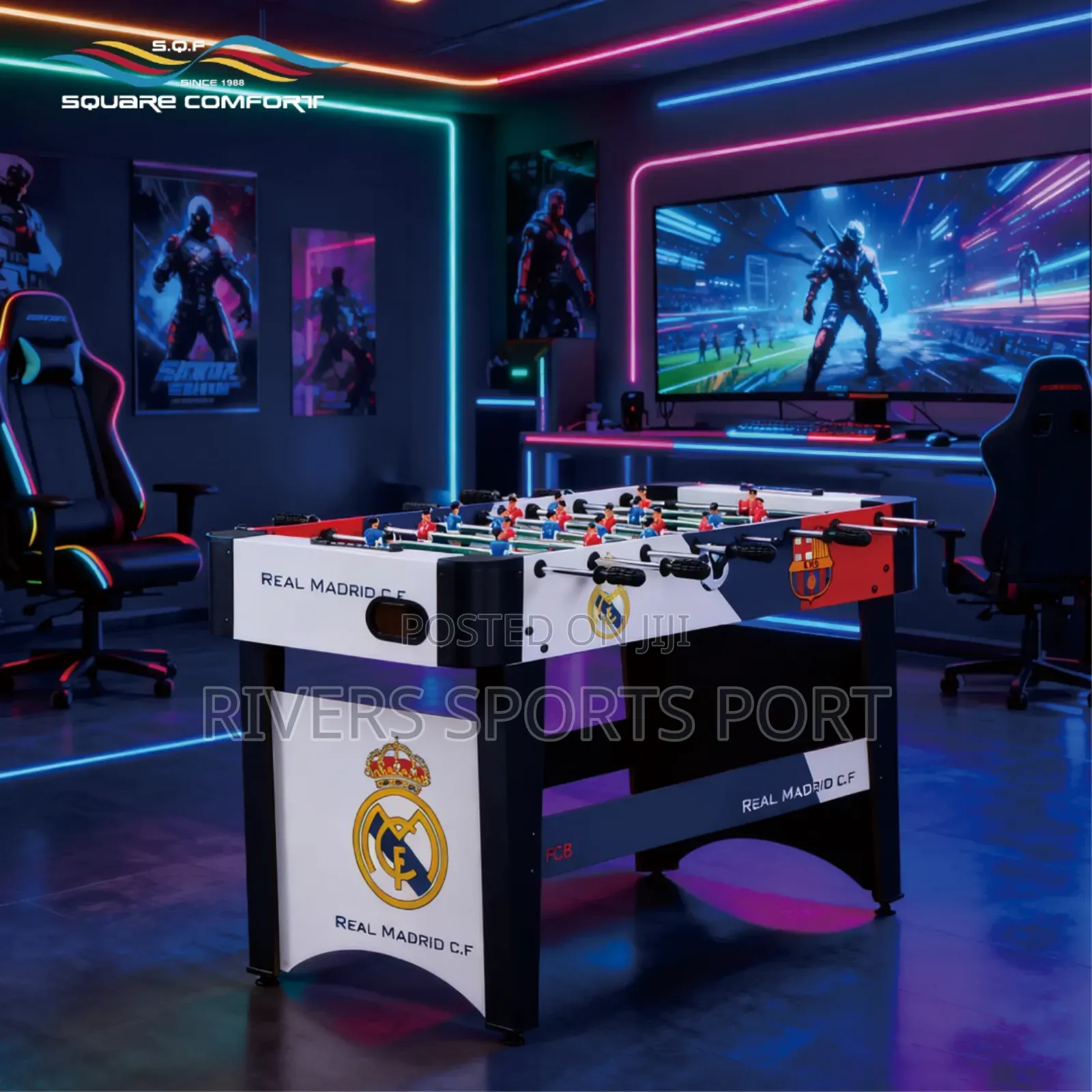 4ft Table Soccer With Complete Accessories Standard Soccer Table