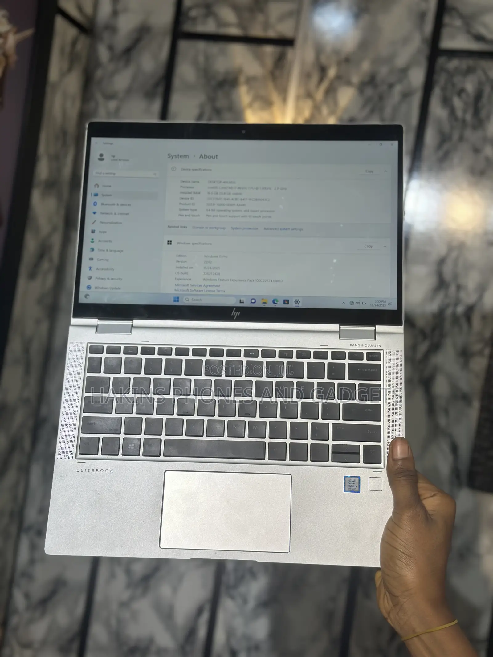 Laptop HP EliteBook X360 1030 G3 16GB Intel Core I7 HDD+SSD 256GB