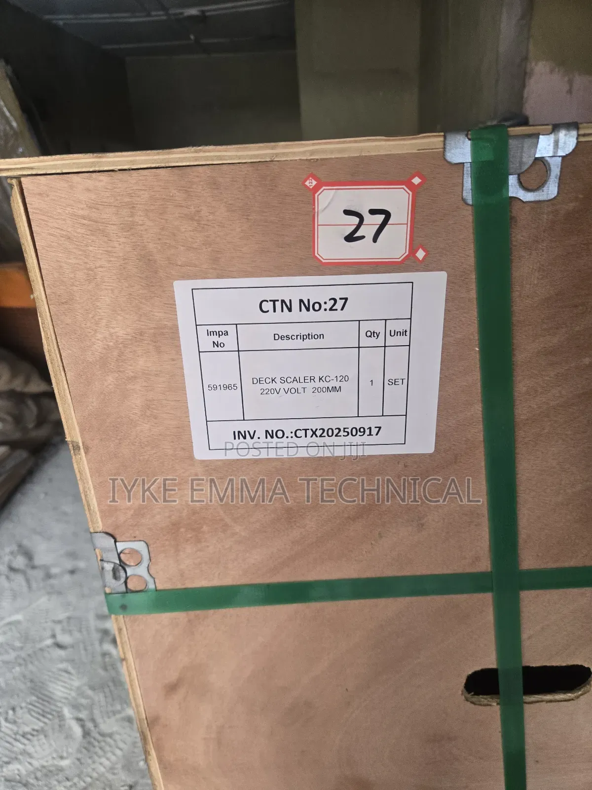 Model Kp-120 Electric Deck Scaler