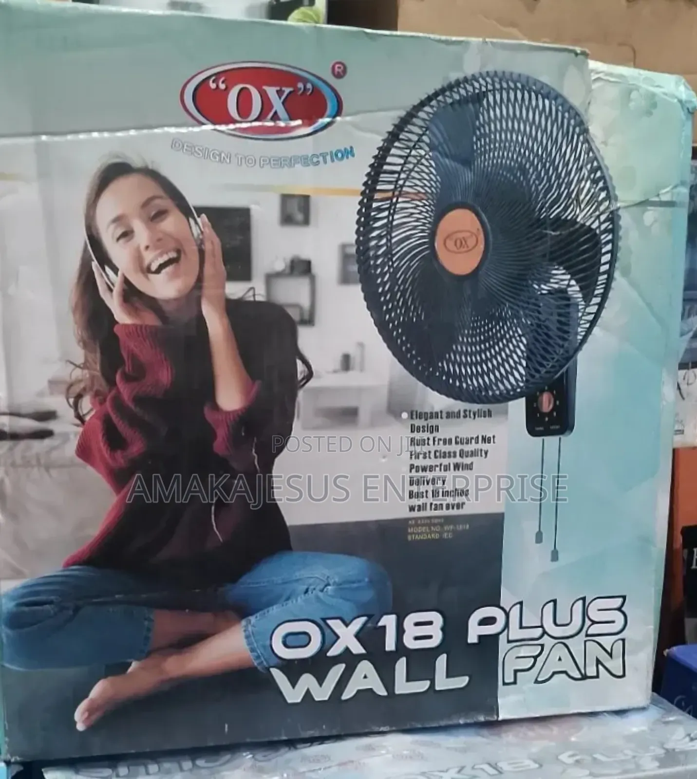Ox 18 Plus Wall Fan - 18'' Inch