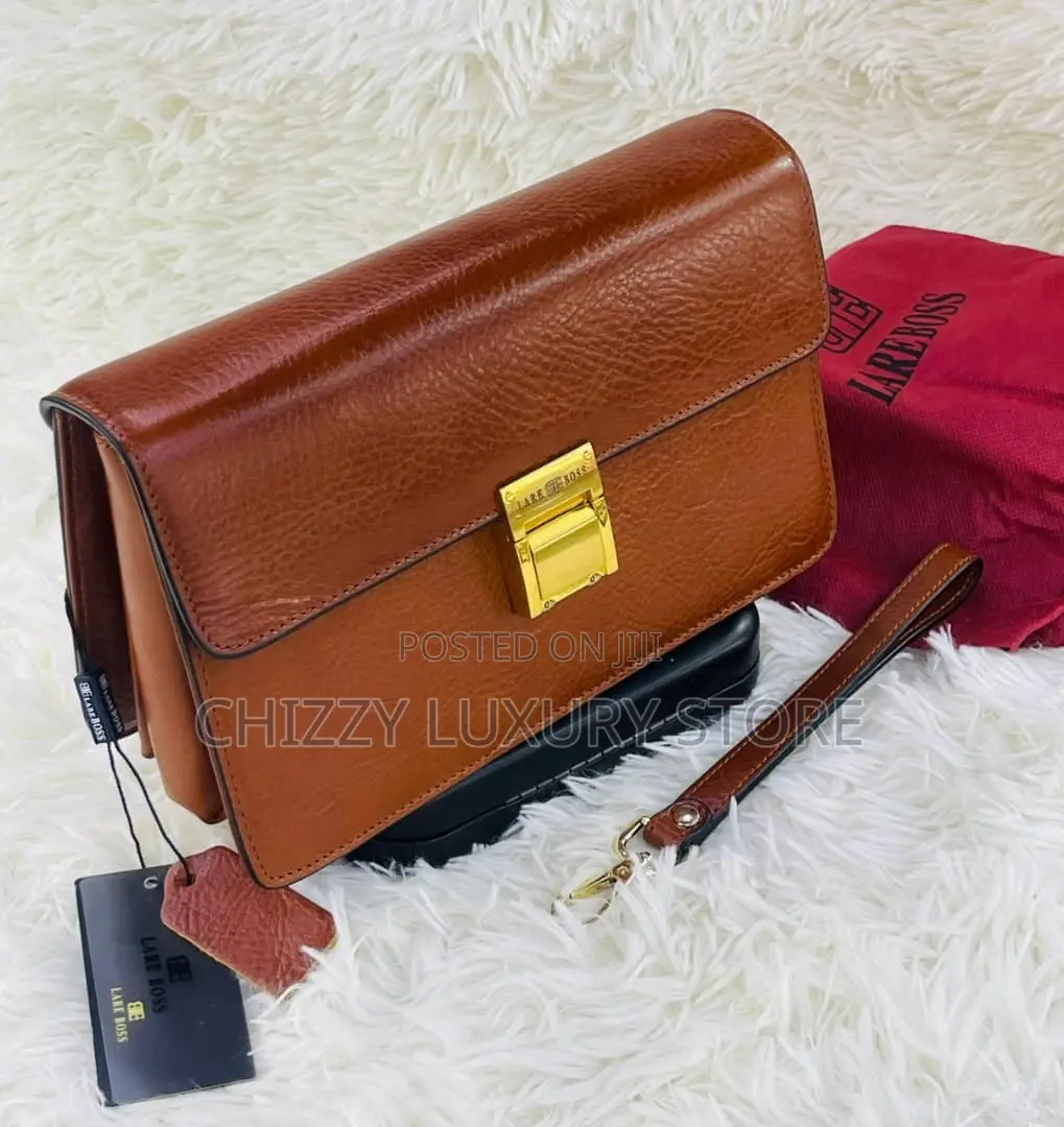 Lare Boss Quality Luxury Men Genuine Leather Purse