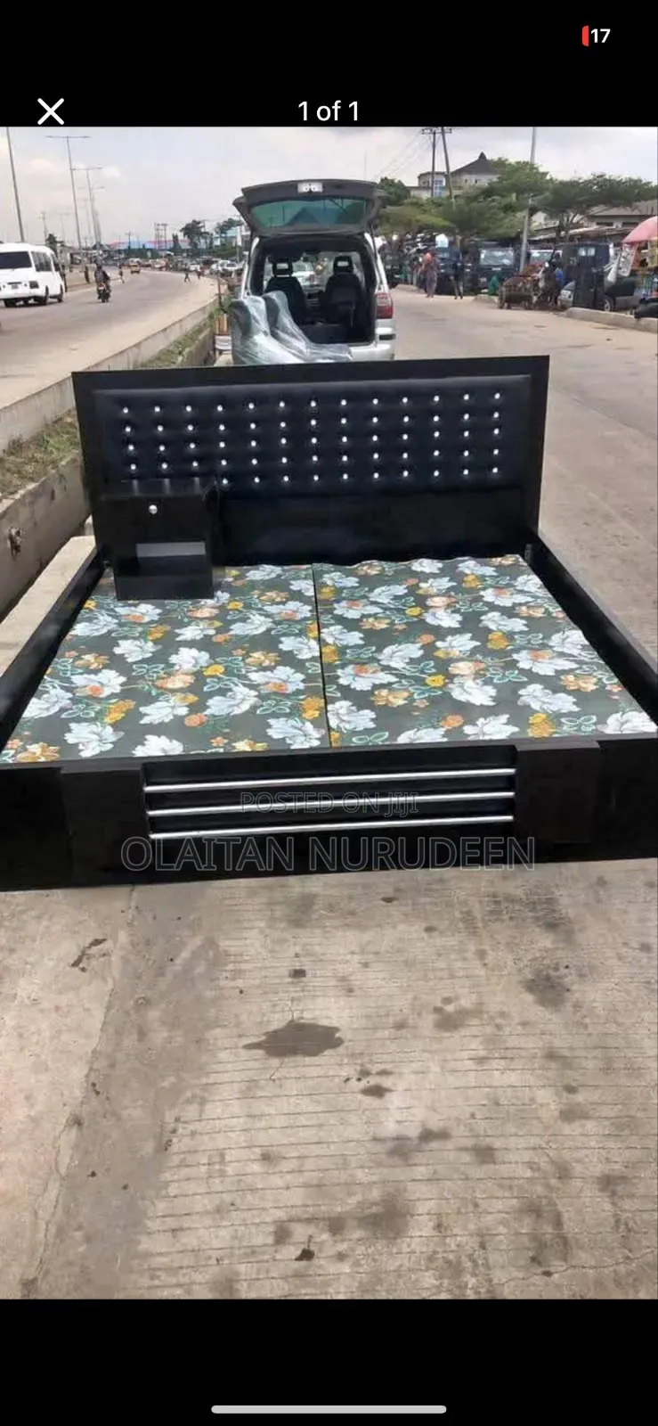 6 by 6 Padded Bedframe
