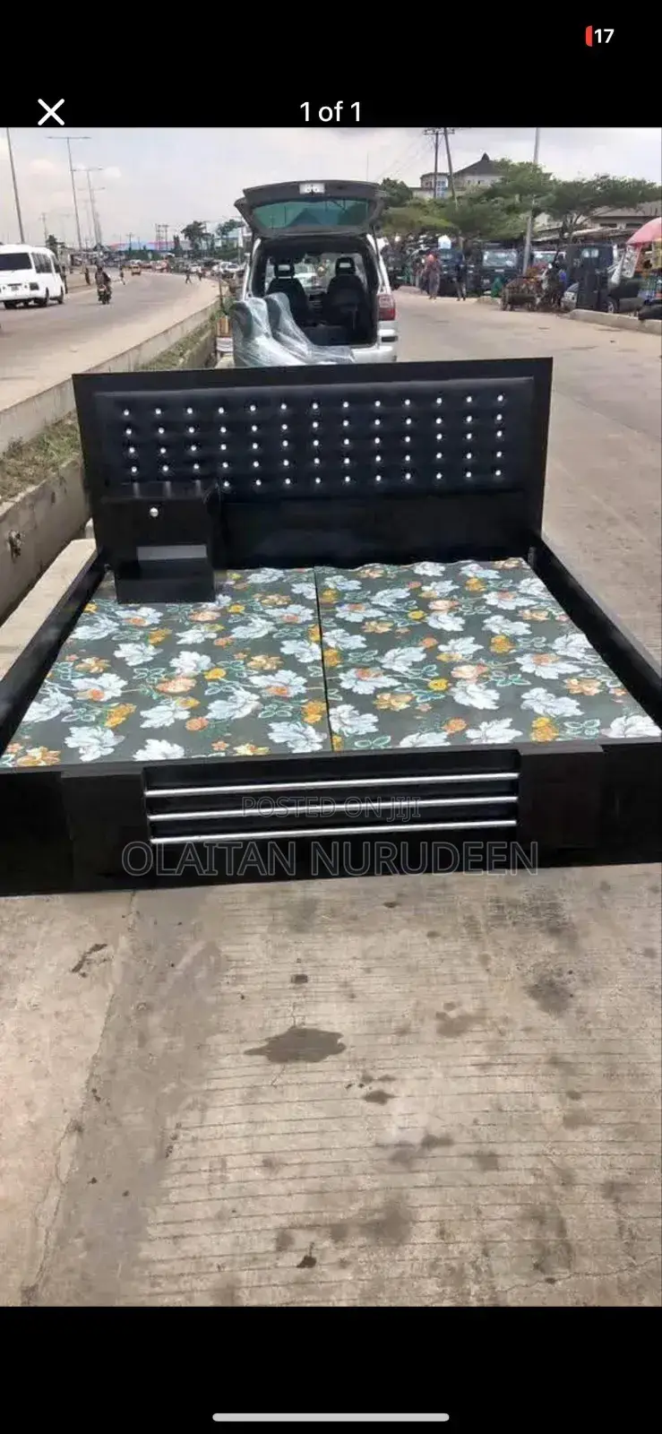 6 by 6 Padded Bedframe