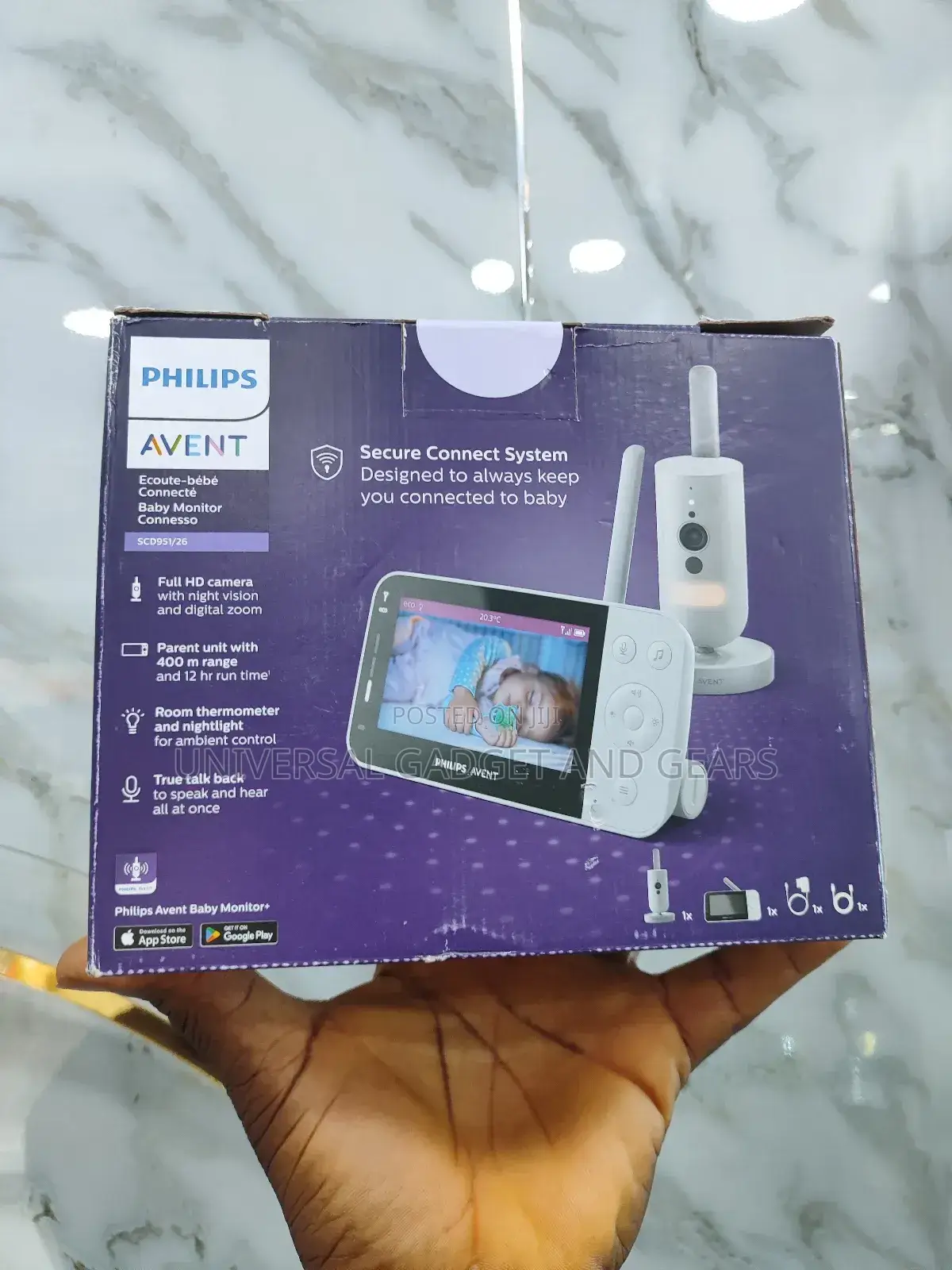 Philips Avent Connected Baby Monitor With Wifi, High-Quality Hd Camera