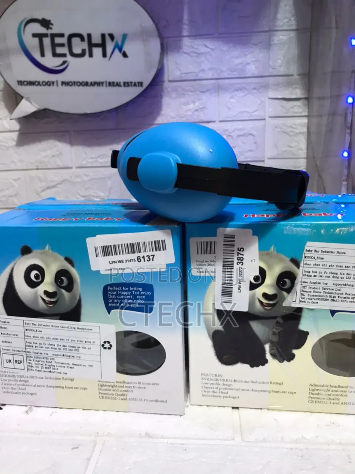 Funglam Baby Ear Noise Cancelling Headphones For 0-3 Years Infant