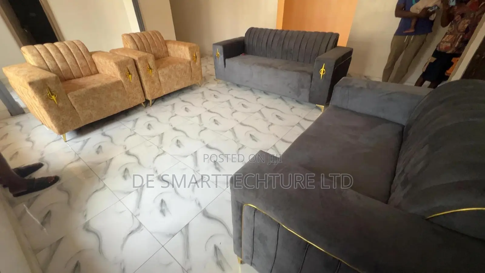 Luxury Sofa Set + Epoxy Resin Art Table – Own the Center of Attention
