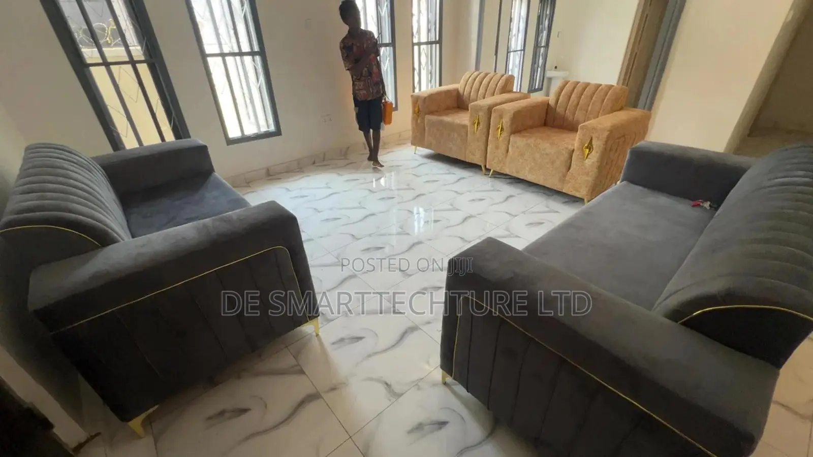 Luxury Sofa Set + Epoxy Resin Art Table – Own the Center of Attention