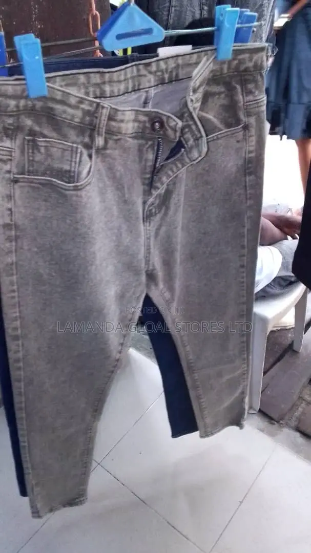 Men's Grey Stock Jean Trouser