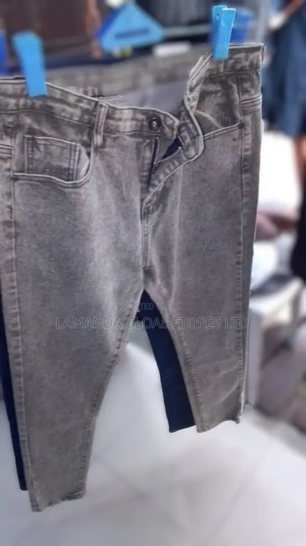 Men's Grey Stock Jean Trouser