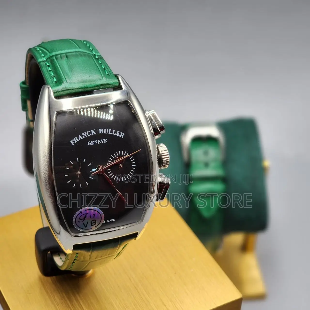 Franck Muller Quality Men Genuine Leather Wristwatch