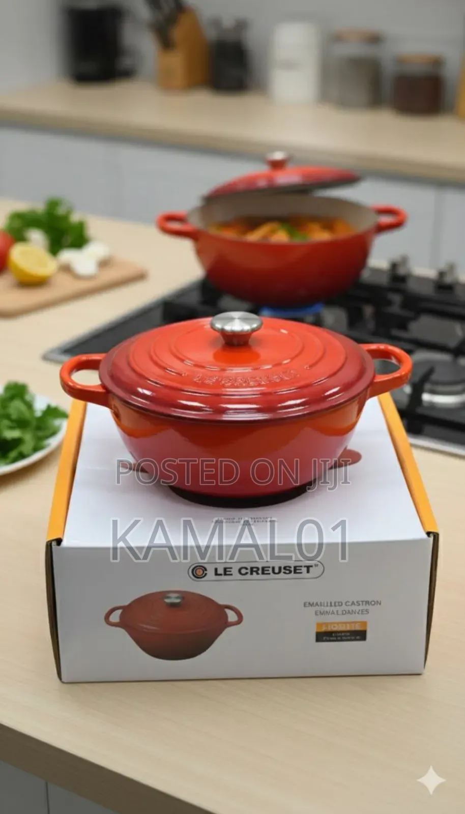 (26cm) Le Cruset Heavy Duty Cooking Pot Nonstick Cast Iron Cookware
