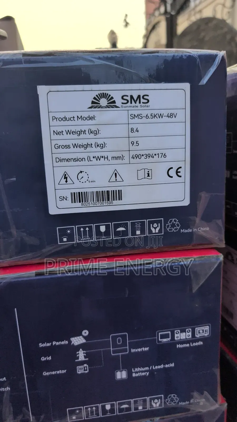 Sms 6.5kw Hybrid Inverter 48v