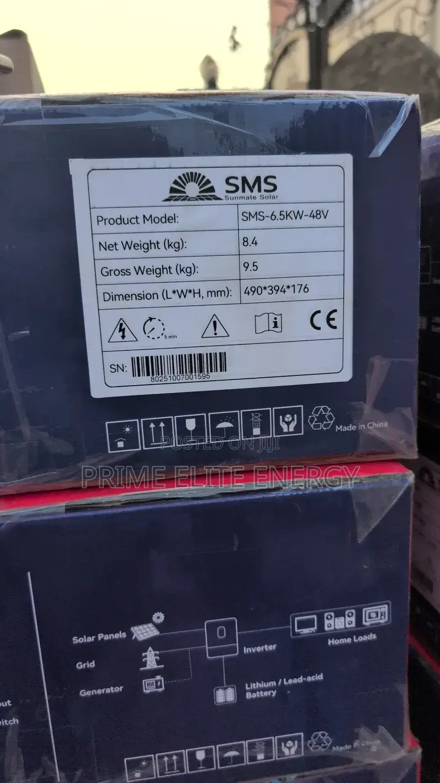 Sms 6.5kw Hybrid Inverter 48v